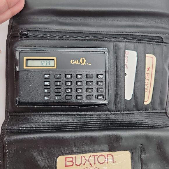 NWT - Buxton Vintage Wallet - Included Calculator, Checkbook Holder, & Picture A - Picture 7 of 15